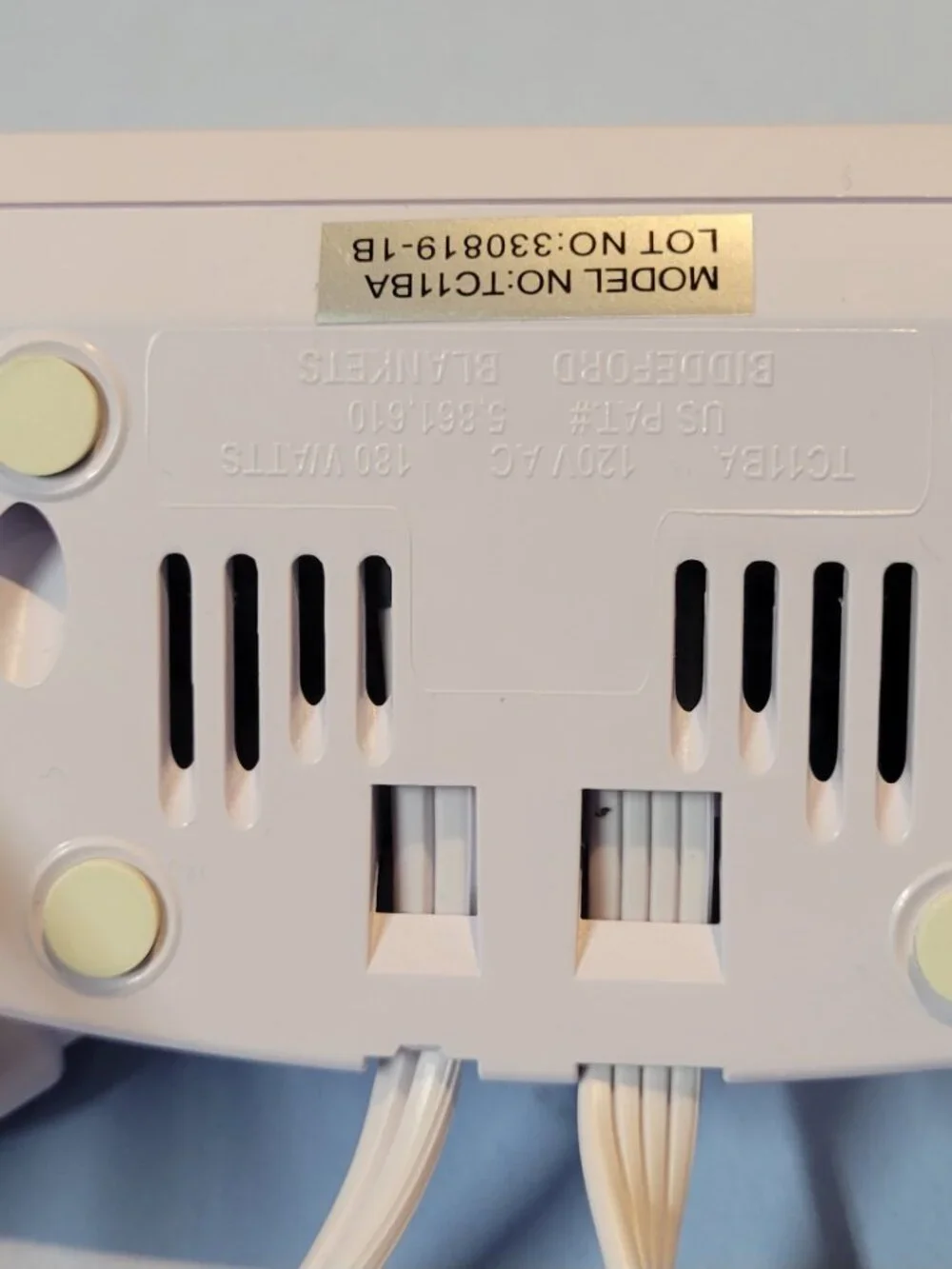Biddeford TC11BA Blanket Controller